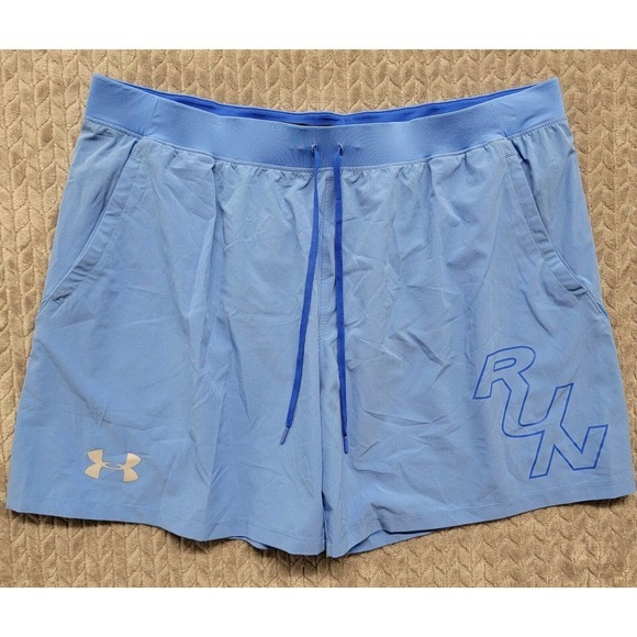 Under Armour Other - Under Armour Heatgear Shorts Mens Size 3XL Blue Run SpeedPocket Run Running‎